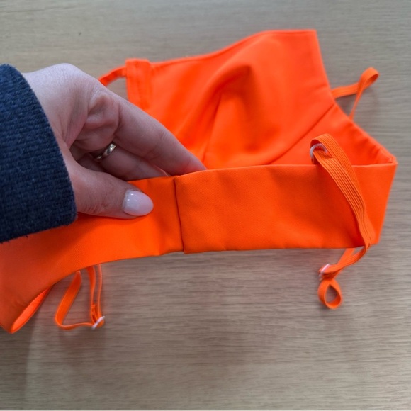 Helmut Lang Neon Orange Structure Bra Size XS Like New x1245 - Picture 10 of 10